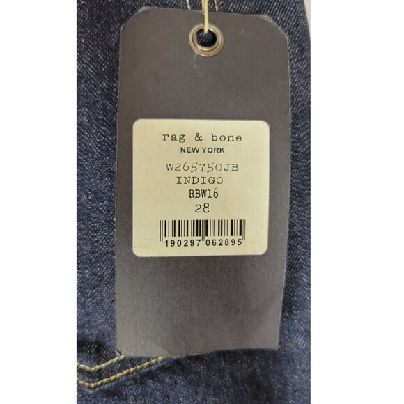 Rag & Bone Indigo Raw Selvedge Denim Jeans, Womens size 28 - Picture 4 of 7